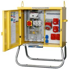  PROFIL Verteilerschränke PROFIL Anschlussverteilerschrank für Baustromverteiler - P-VEV 63/221-6/V2/X/RAL1018 - nach DIN VDE0100/704:2018-10 12449312